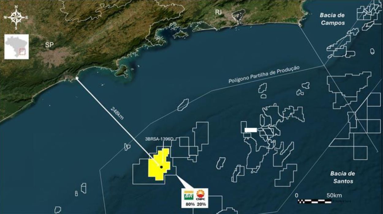Petrobras descobre óleo de qualidade na Bacia de Santos