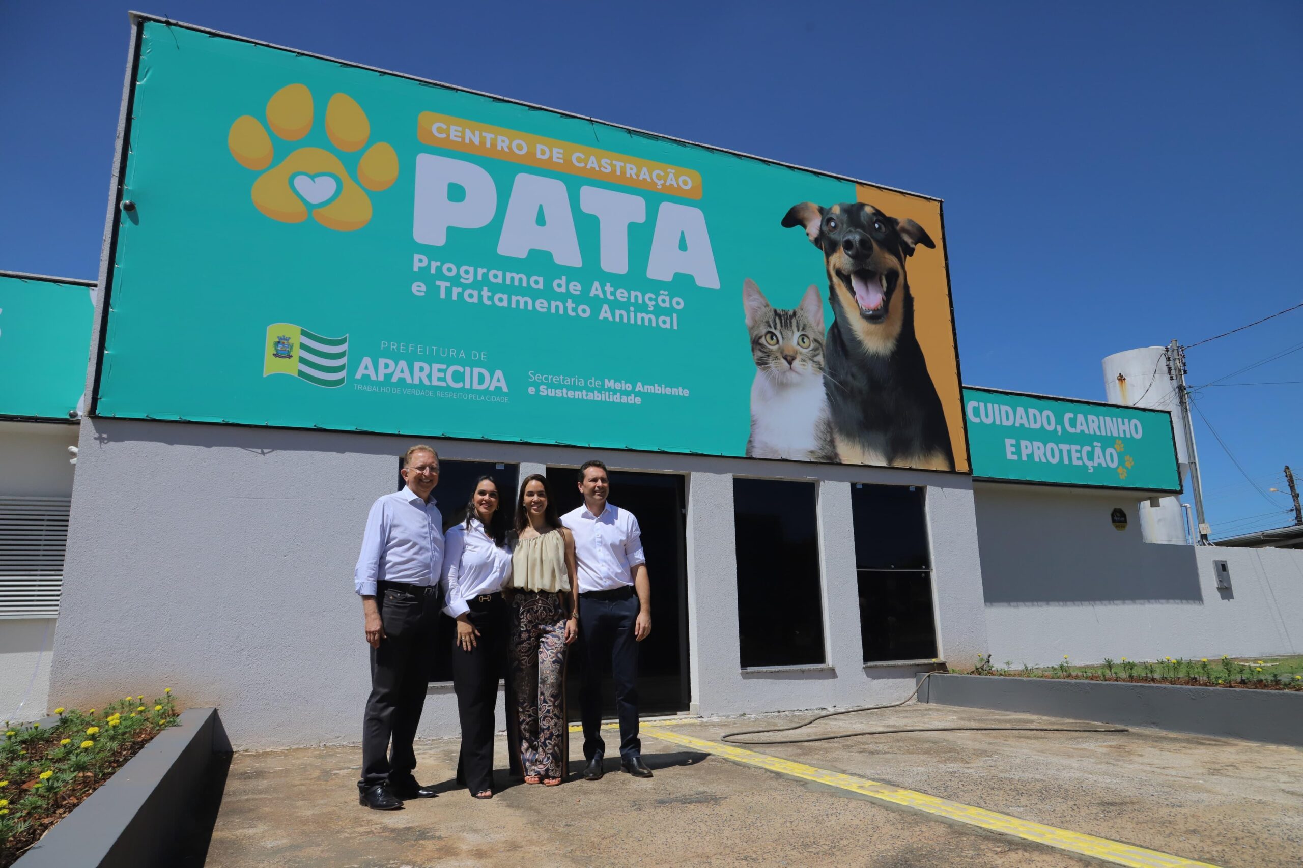 Aparecida inaugura o centro PATA para castração gratuita de cães e gatos