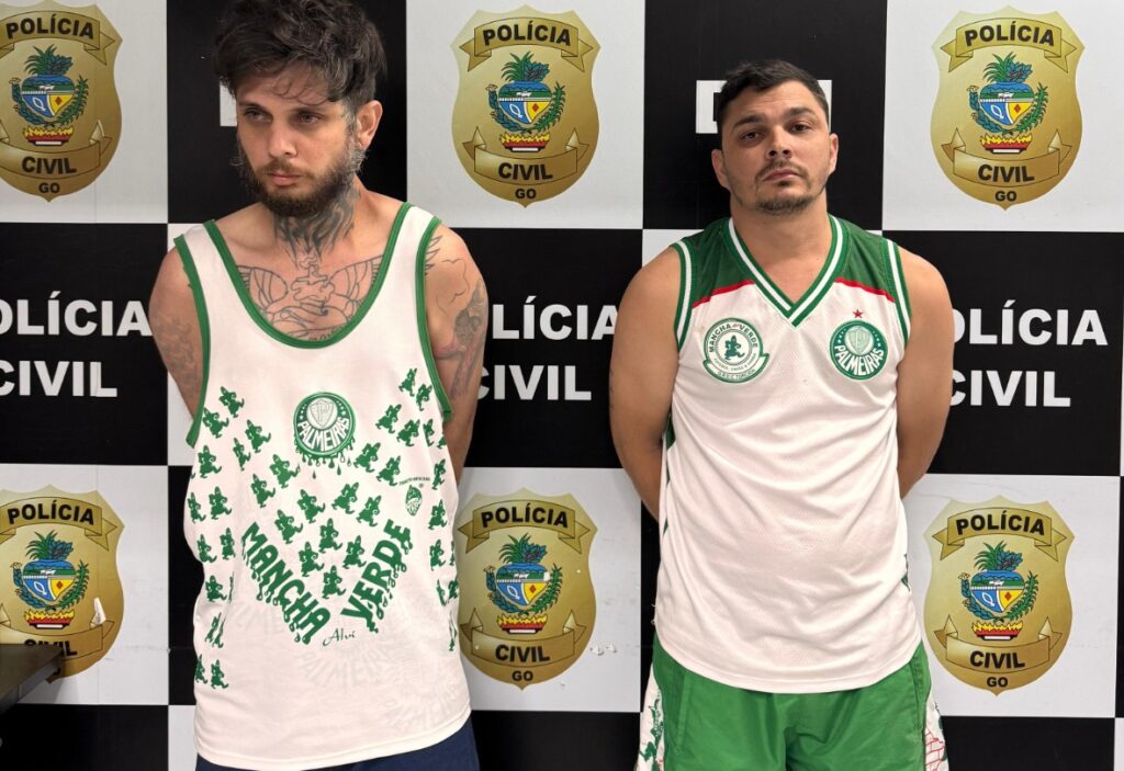 Dupla é presa em Goiânia suspeita de matar homem após comentário sobre futebol