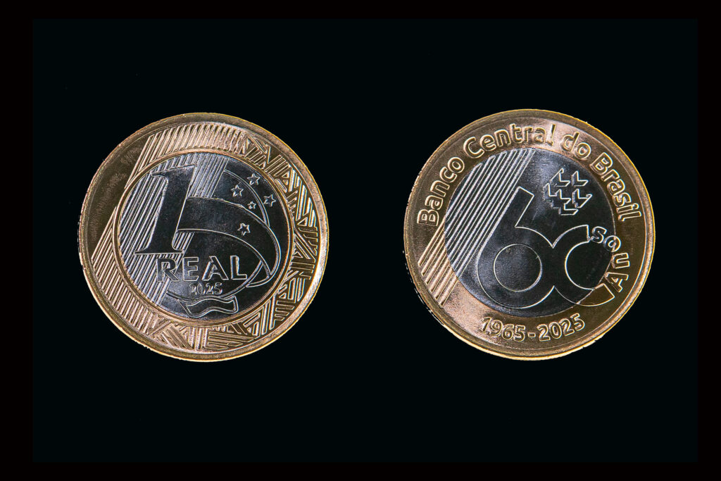 BC lança moeda especial de R$1 em comemoração aos seus 60 anos