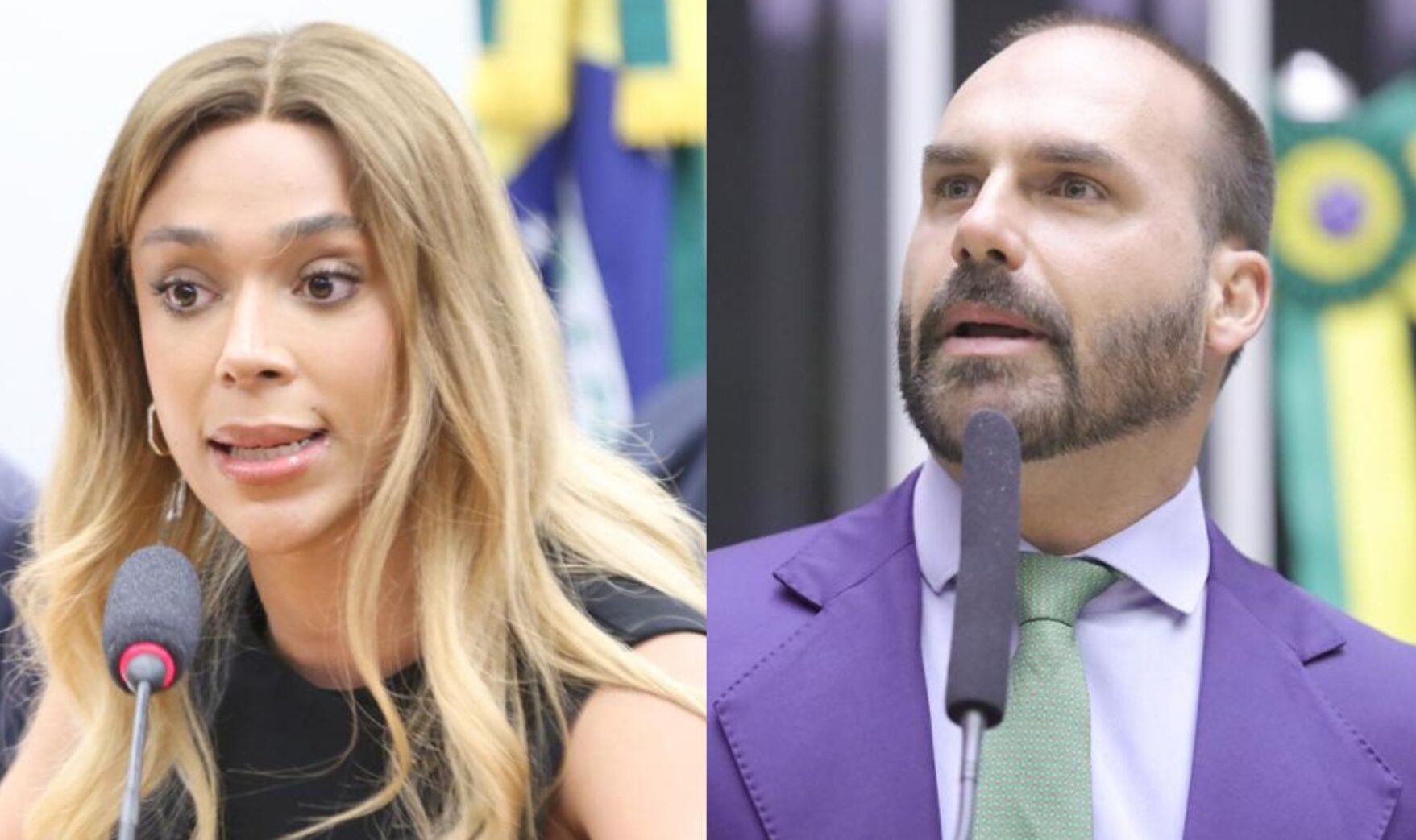 Erika Hilton processa Eduardo Bolsonaro por transfobia após ser chamada de “João”