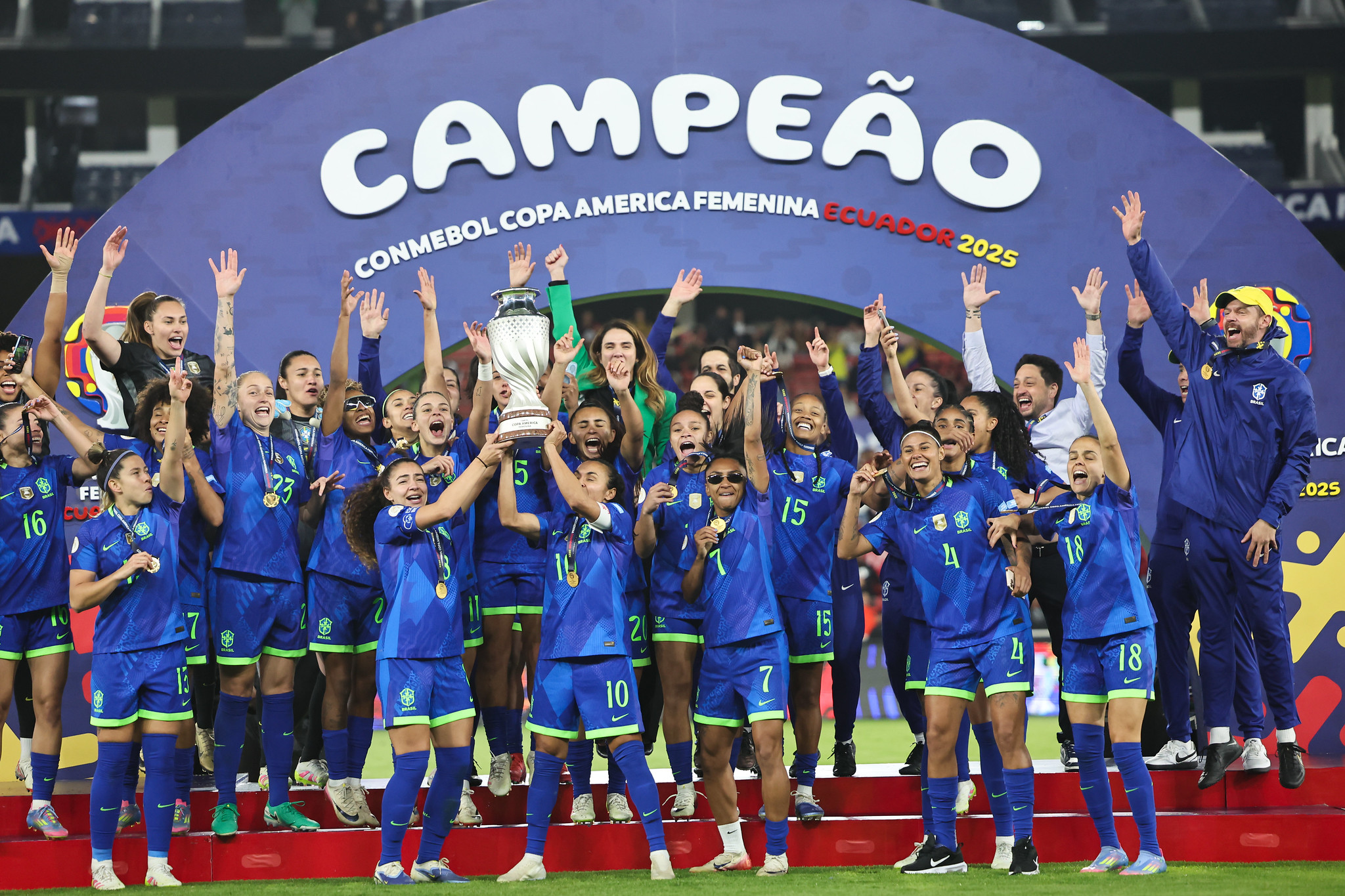 Drama nos pênaltis: Brasil vence Colômbia e é campeão da Copa América Feminina