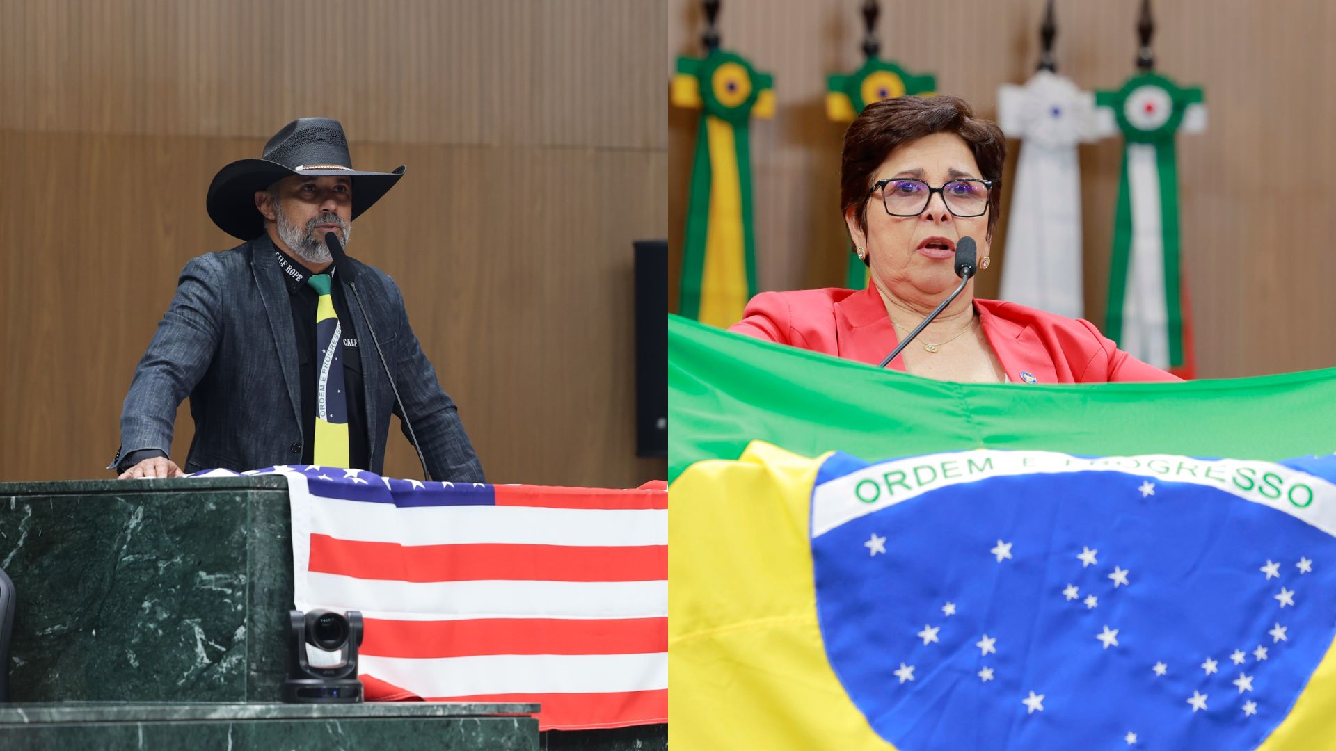 Deputada do PT rebate colega que levou símbolo dos EUA à Alego: “Vexame para Goiás”