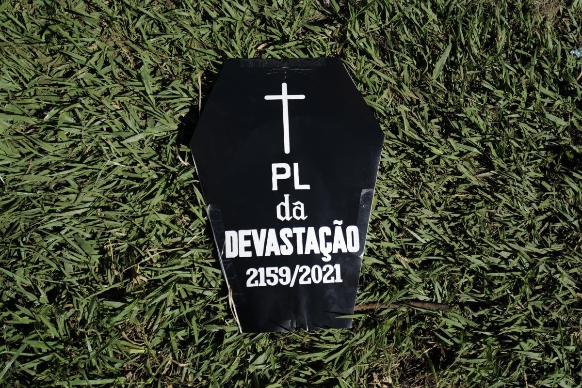 Ato em Goiânia protesta contra o PL da Devastação