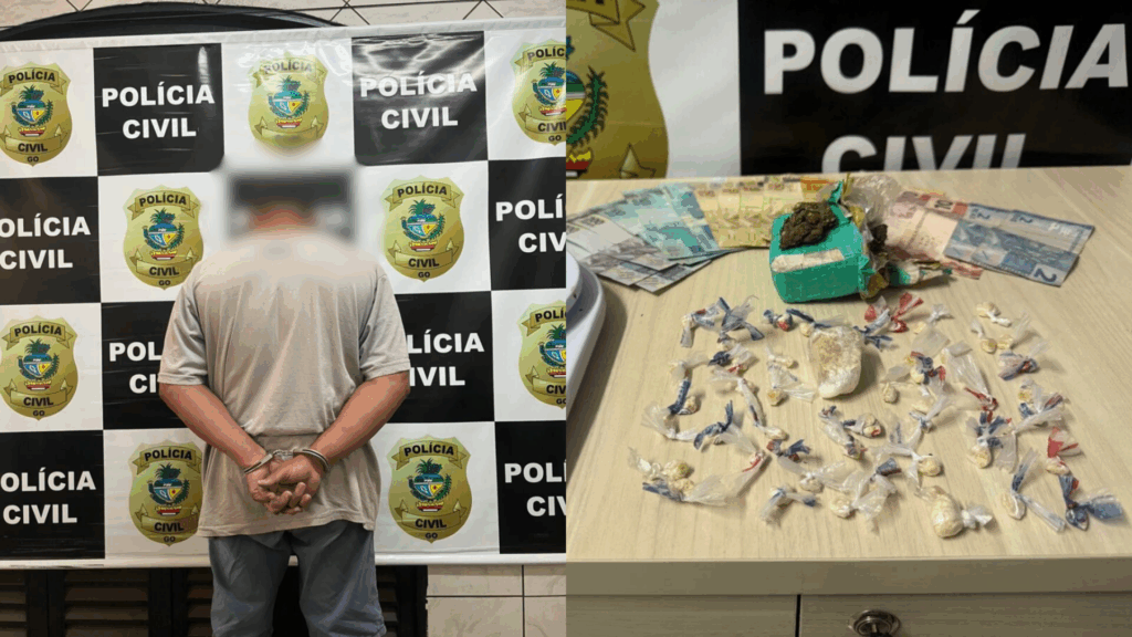 Polícia Civil prende homem por tráfico de drogas em Aparecida durante operação Tifon