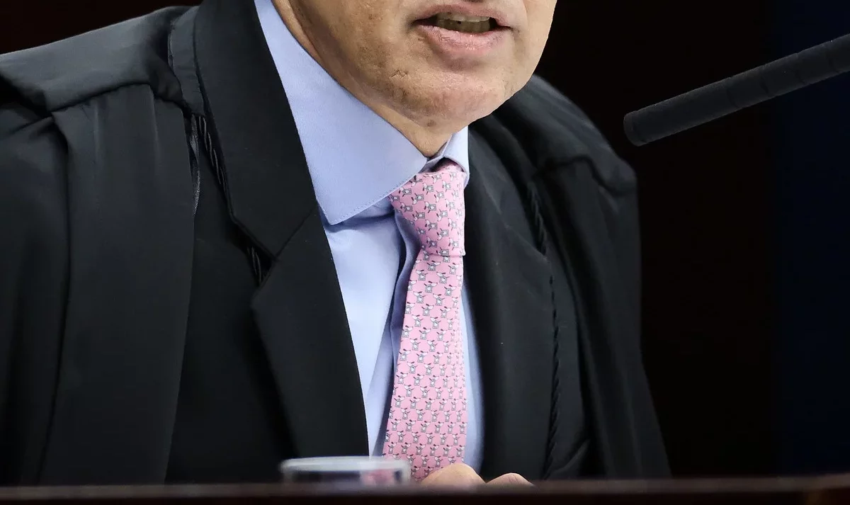 Gravata de cachorrinhos de Moraes rouba cena no STF