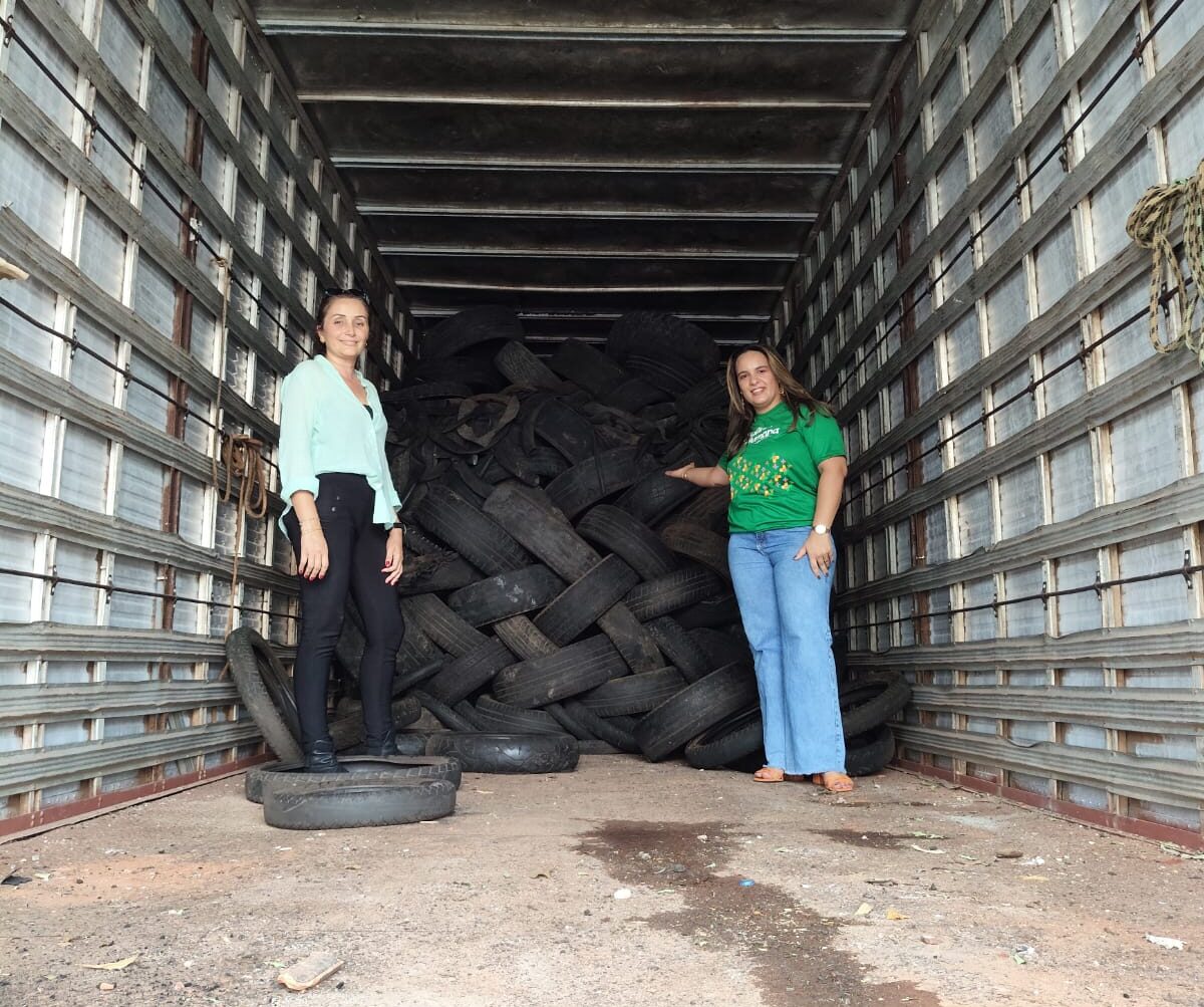 Goiânia retira 9 toneladas de pneus descartados irregularmente na Região Oeste
