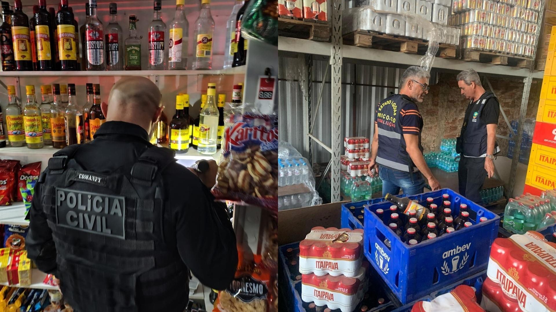 Mais de 7 mil bebidas irregulares são apreendidas em operação integrada em Goiás