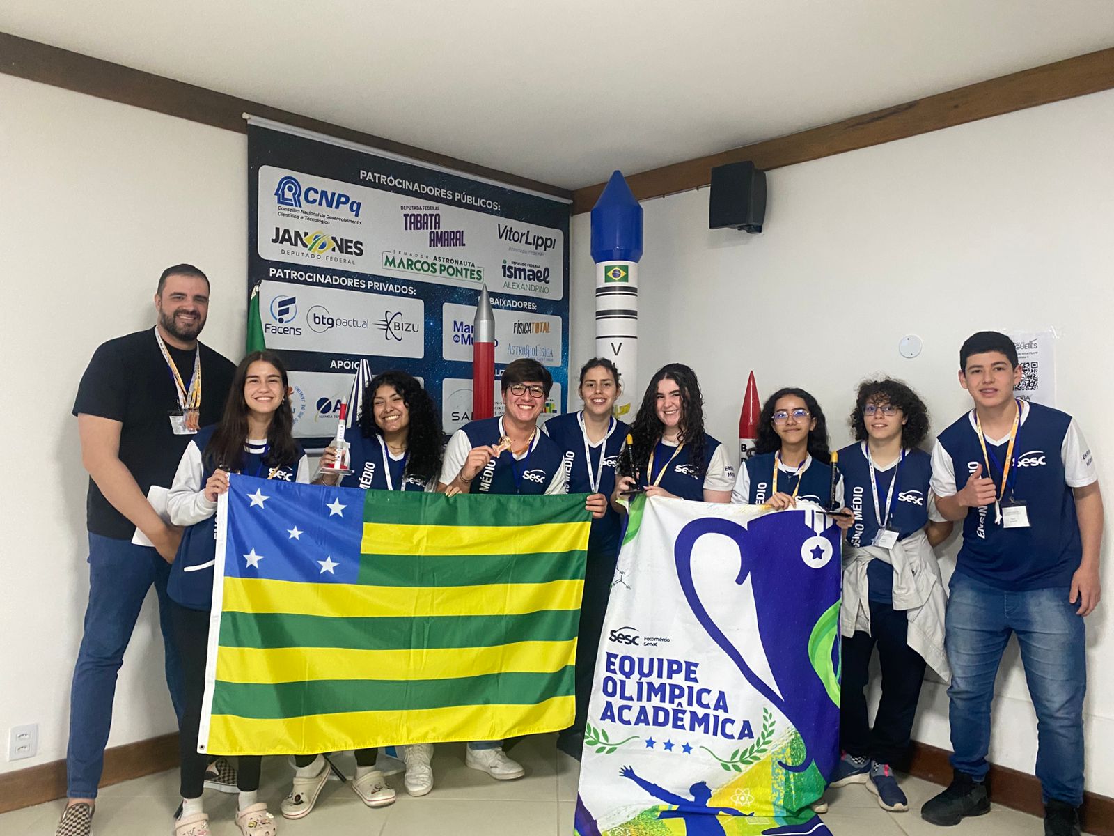 Estudantes goianas conquistam medalha de prata na Olimpíada Brasileira de Foguetes
