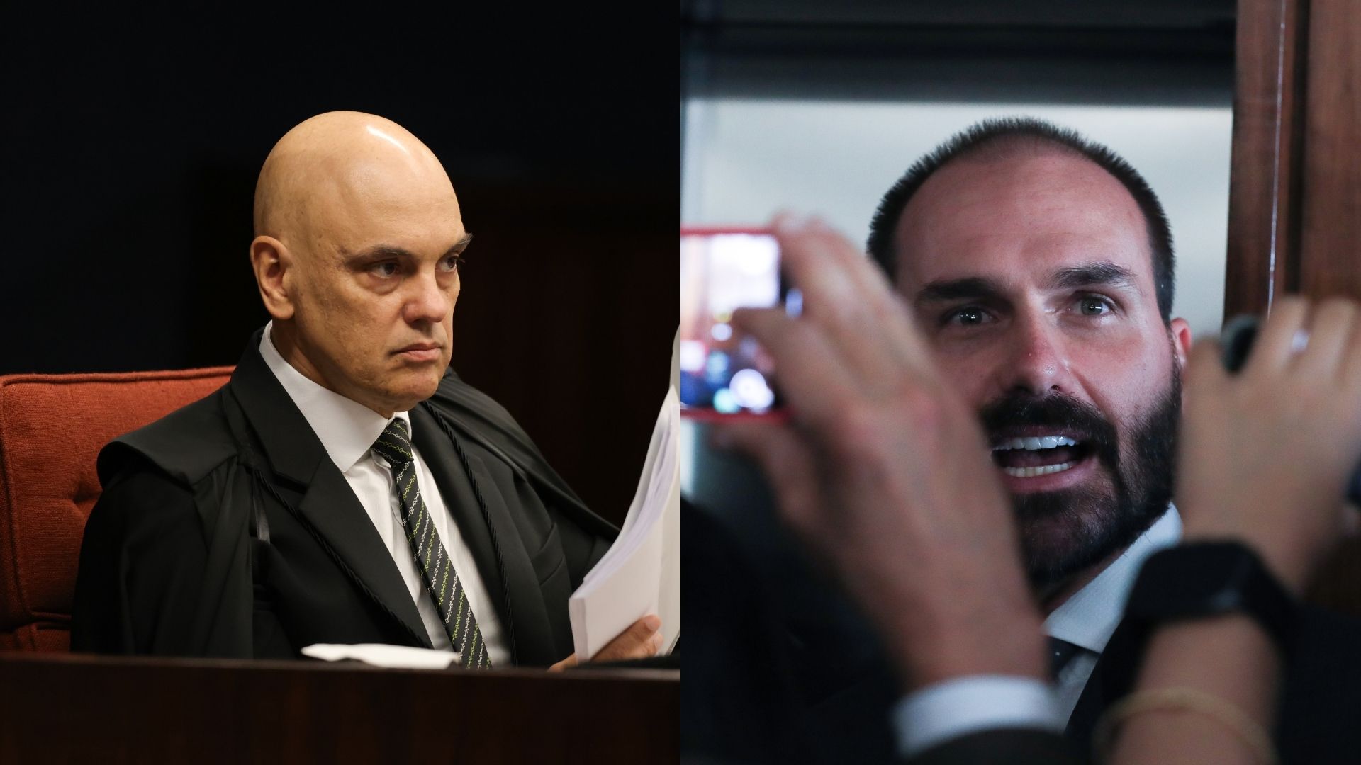 Moraes solicita manifestação da PGR sobre pedidos de prisão de Eduardo Bolsonaro