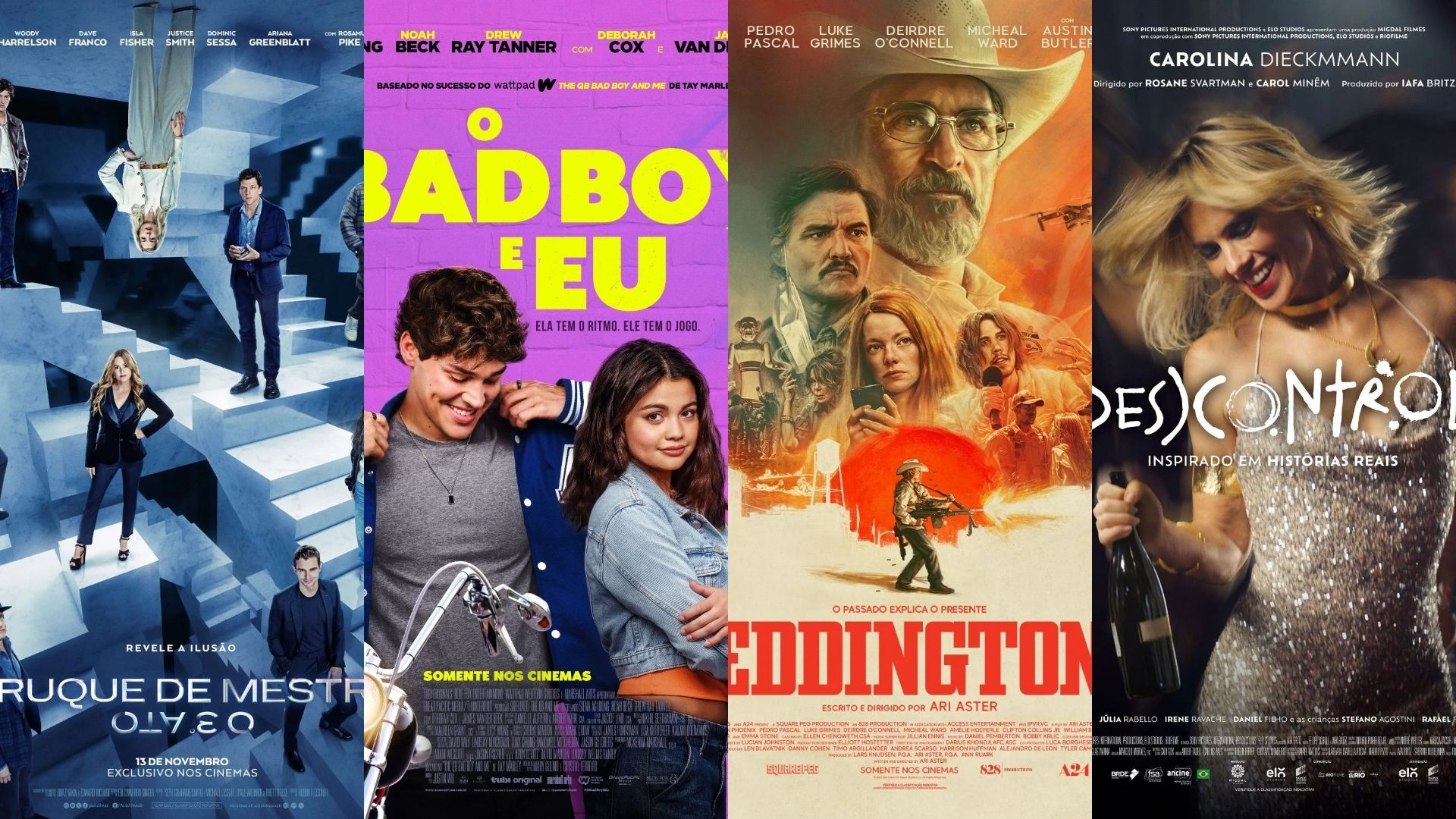 Em cartaz da semana: suspense, romance e Drama Nacional