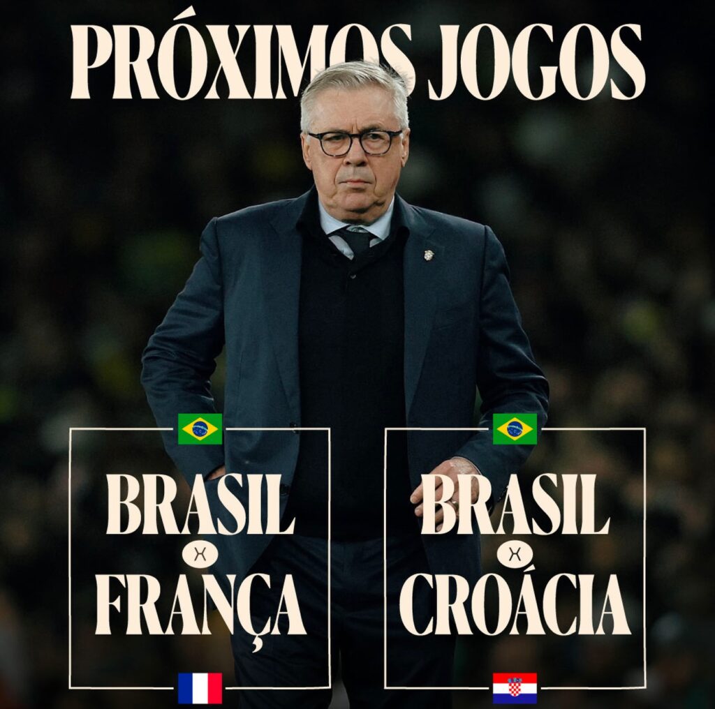 CBF marca testes contra França e Croácia para março