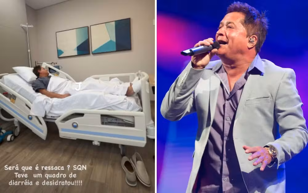 Cantor Leonardo é internado com desidratação