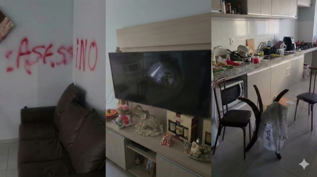 Apartamento de síndico que confessou morte de corretora é depredado