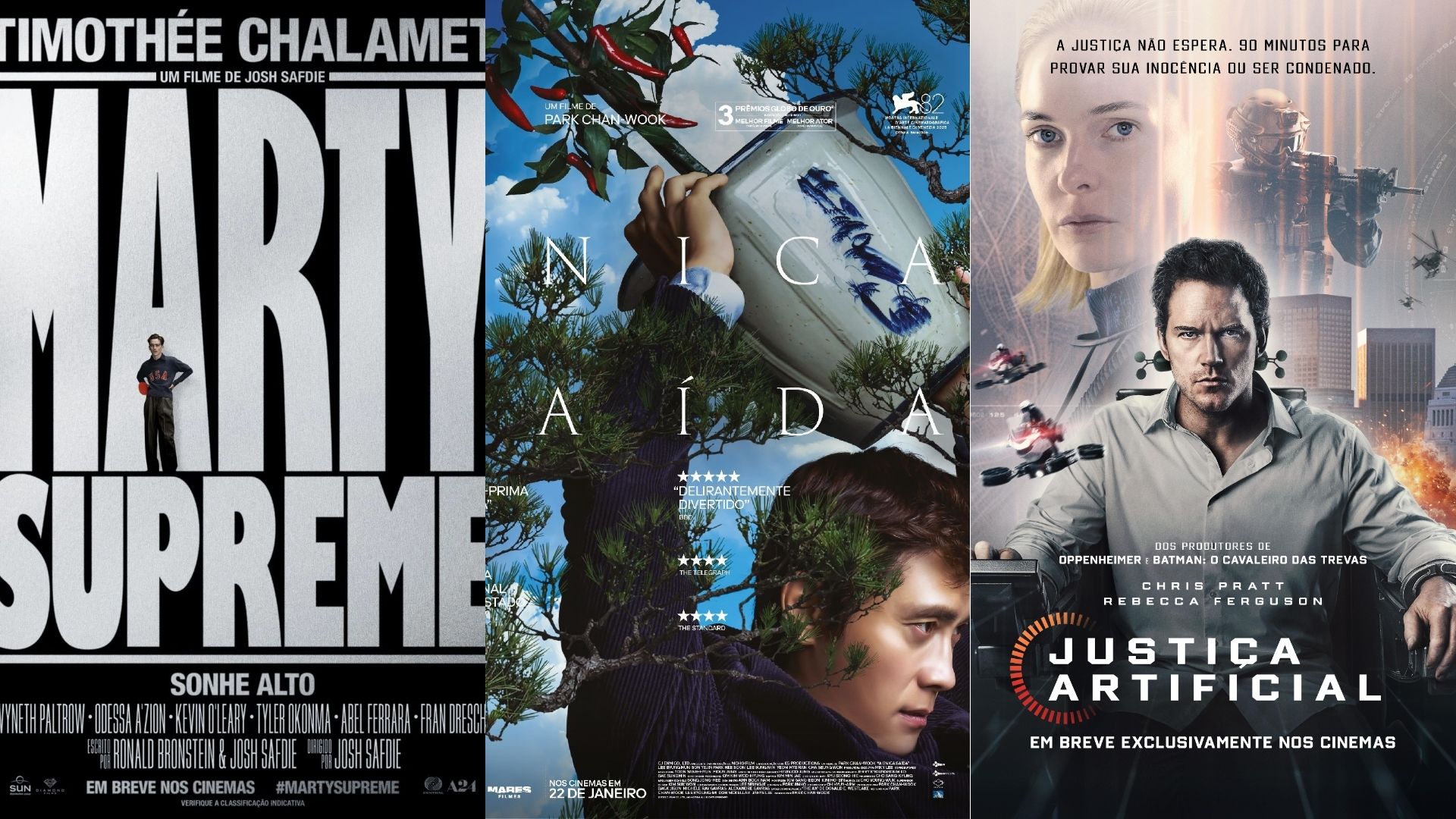 Estreias nos cinemas: “Marty Supreme” e “A Única Saída”