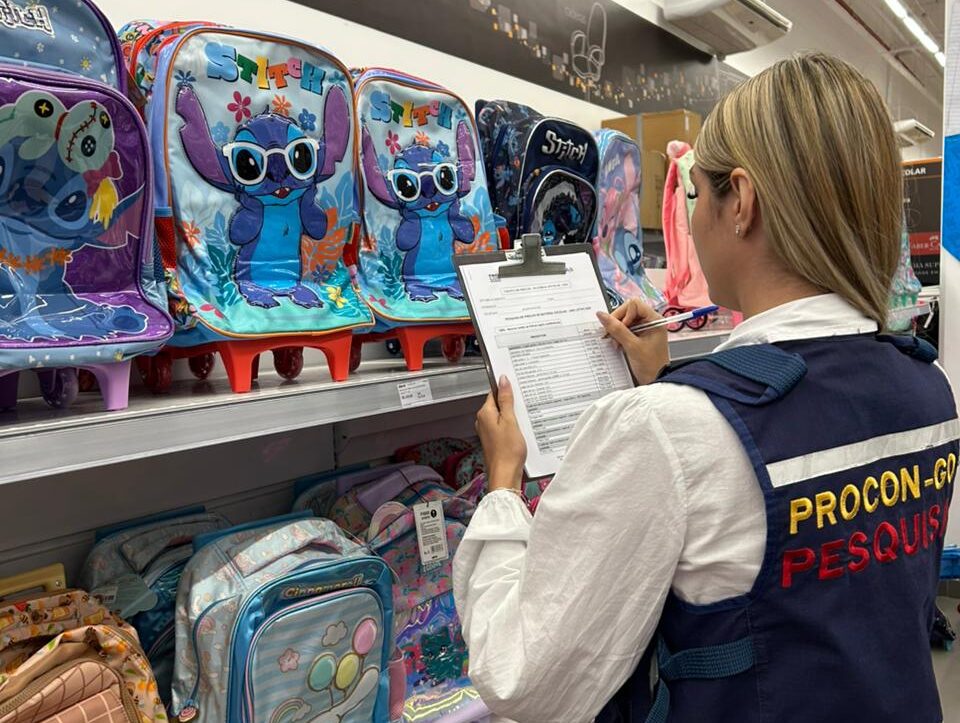 Preços de material escolar variam até 812% em Goiânia, aponta Procon Goiás