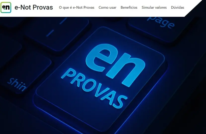 e-Not Provas: nova ferramenta para coletar provas online