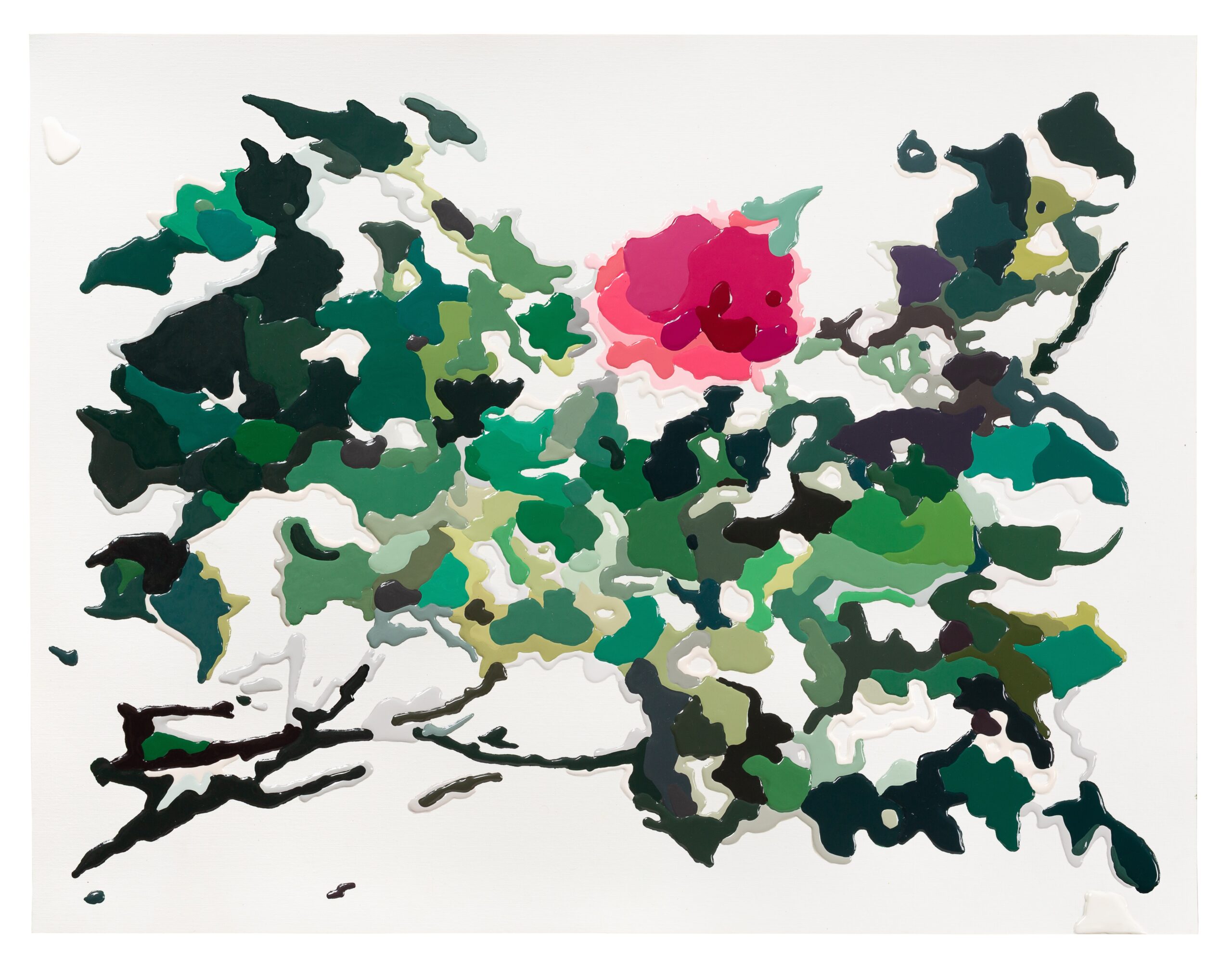 Exposição reconstrói memórias familiares por meio de jardins pintados em esmalte