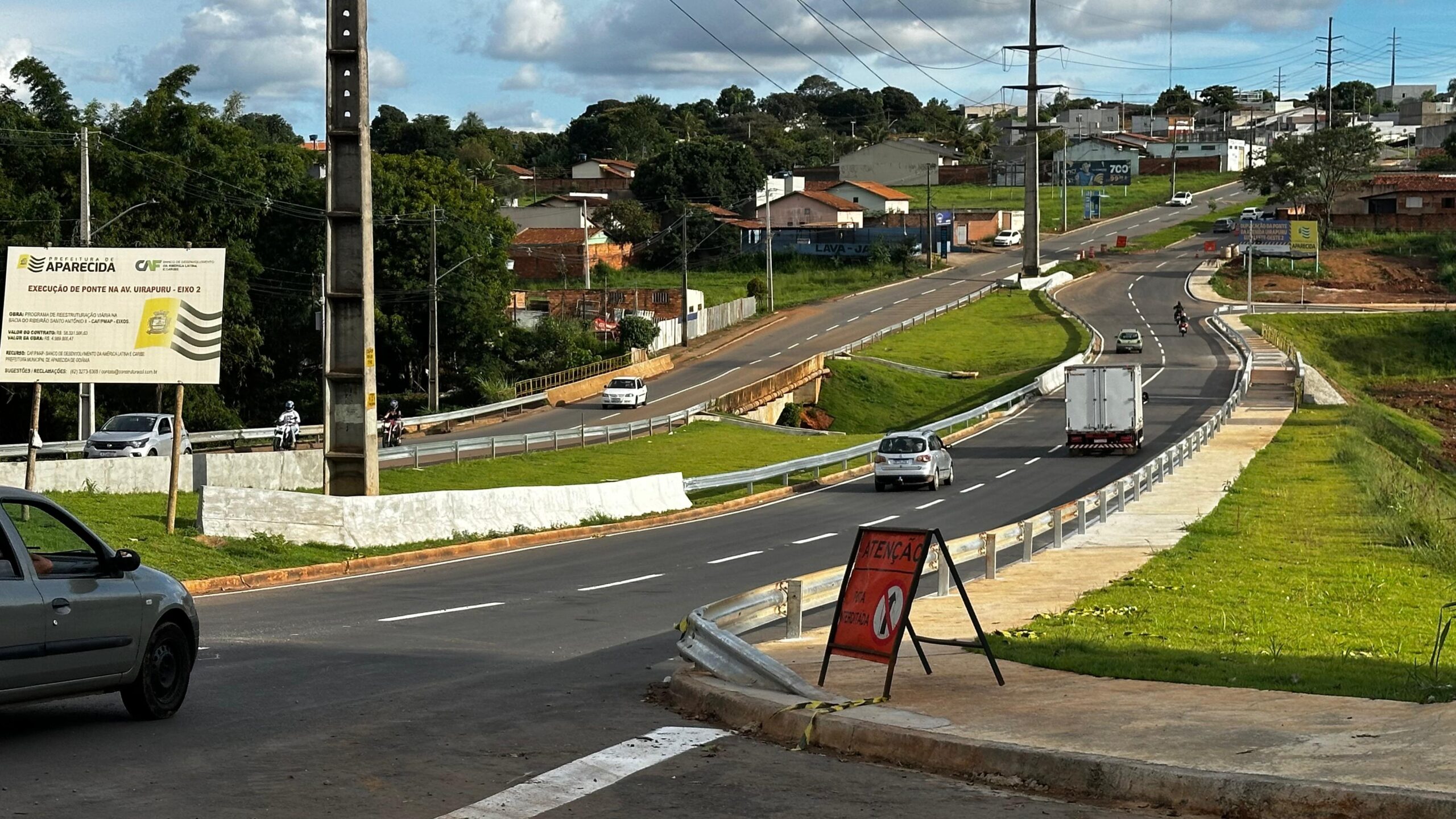 Aparecida de Goiânia: motoristas já podem utilizar a nova ponte da Uirapuru