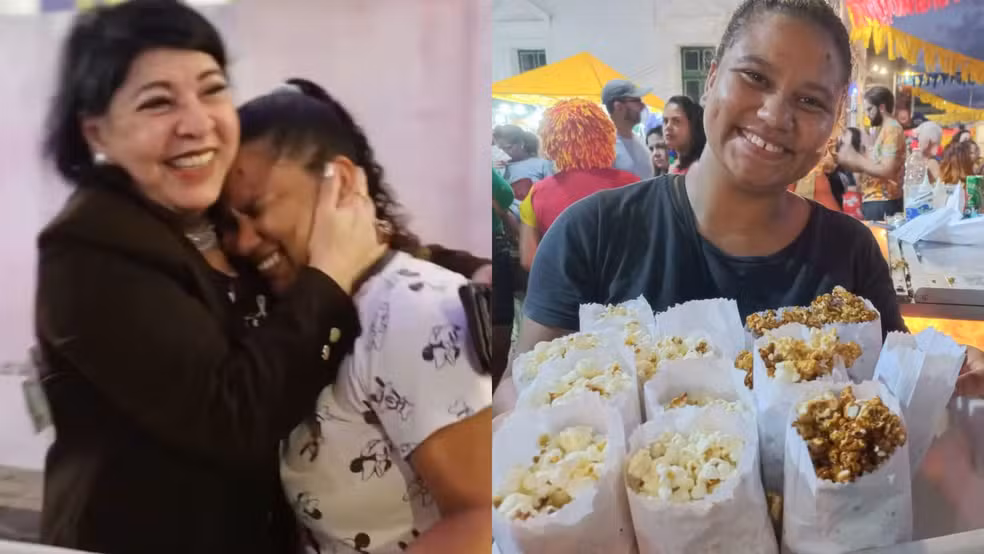 Roberta Miranda compra pacotes de pipoca e viraliza