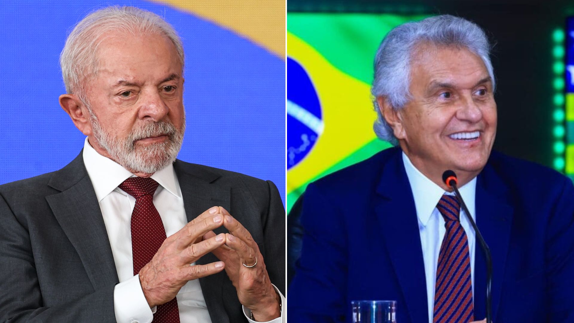 Lula e Caiado: guerra é guerra