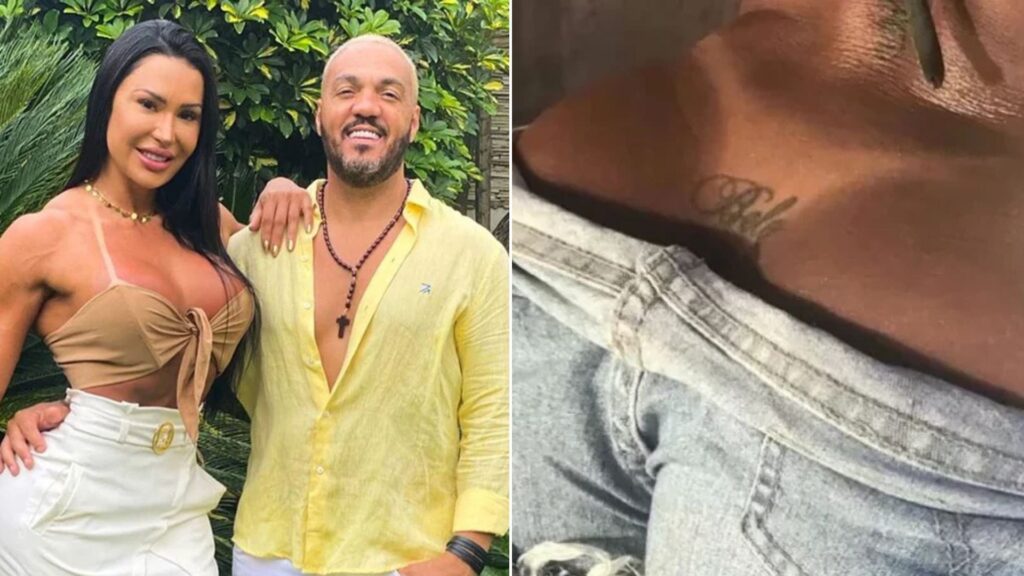 Gracyanne inicia remoção de tatuagem com nome de Belo 2 anos após fim do casamento