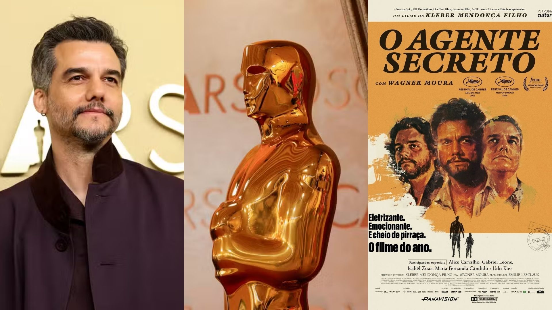 Indicado, Wagner Moura apresentará categoria no Oscar