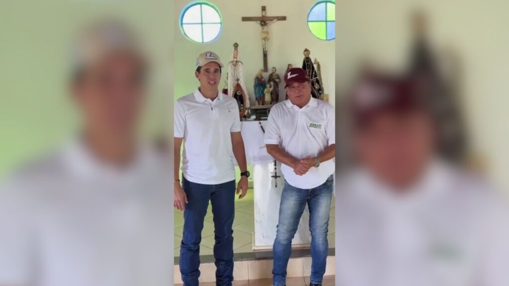 Leonardo reforça leilão de paróquia em Goianésia com doação de gado e violão