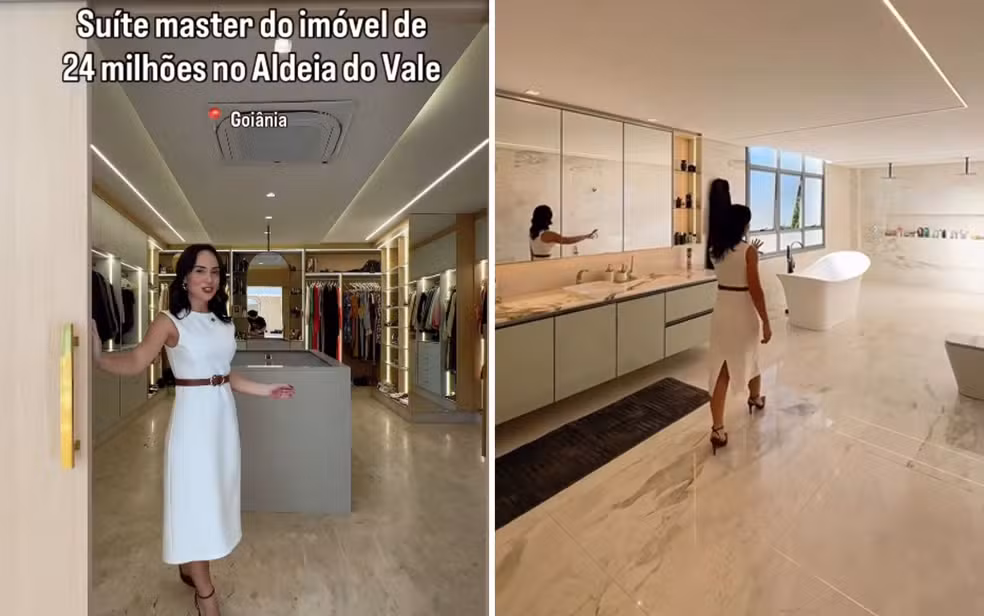 Mansão de R$ 24 milhões em GO tem suíte de 150 m² e viraliza