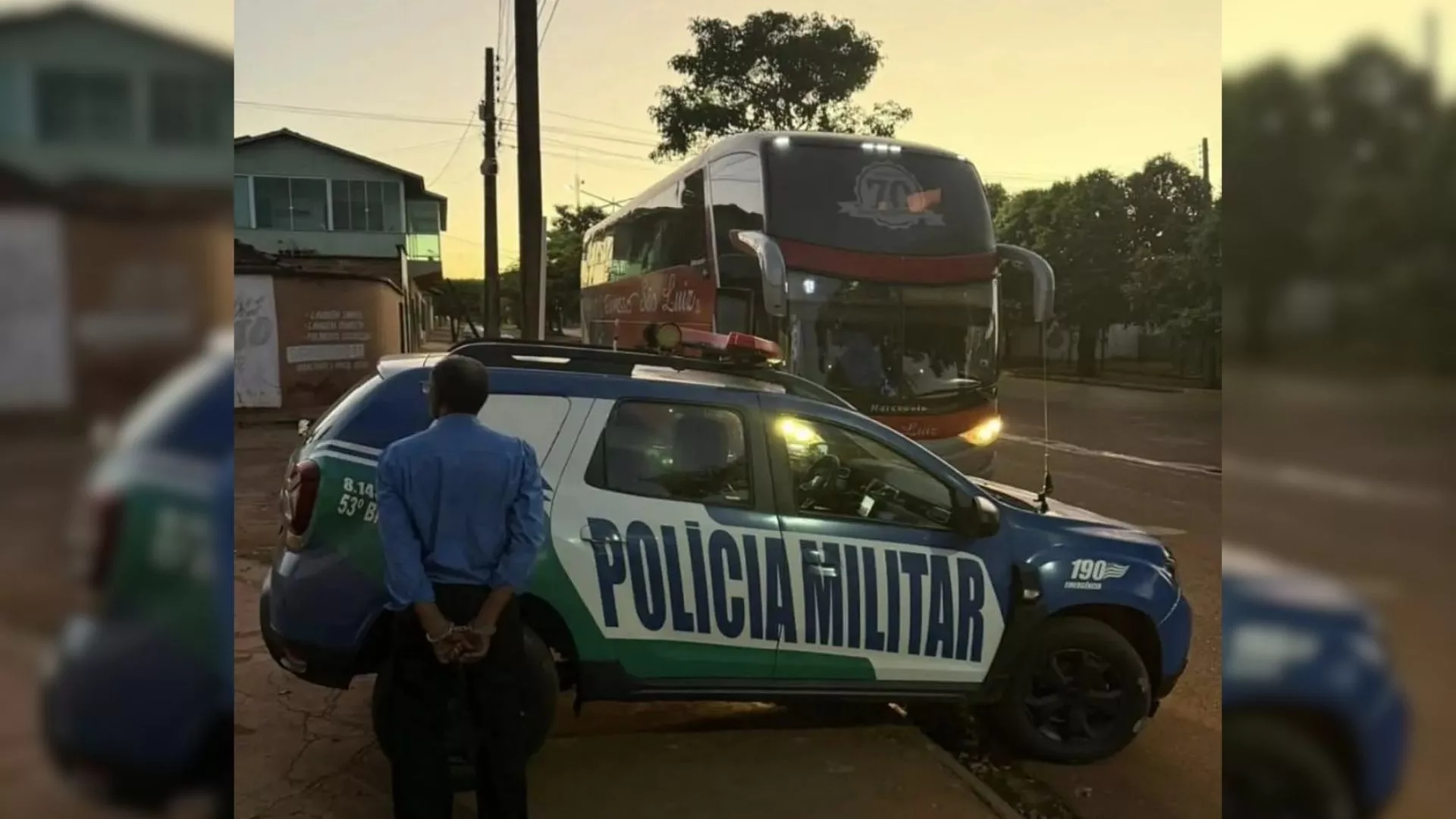 PM intercepta ônibus após perseguição de 24 km na BR-060