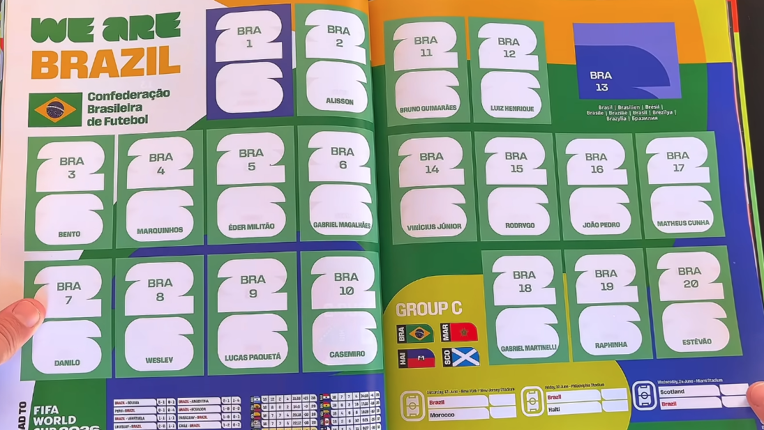 Álbum da Copa dia 1º nas bancas. Sem Neymar