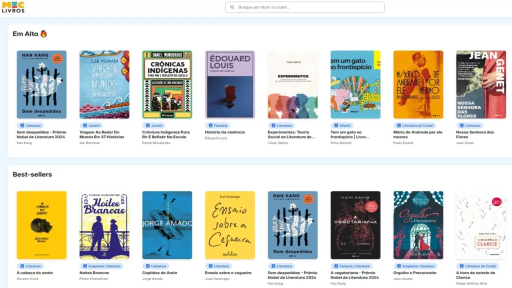 MEC lança app com 8 mil livros gratuitos