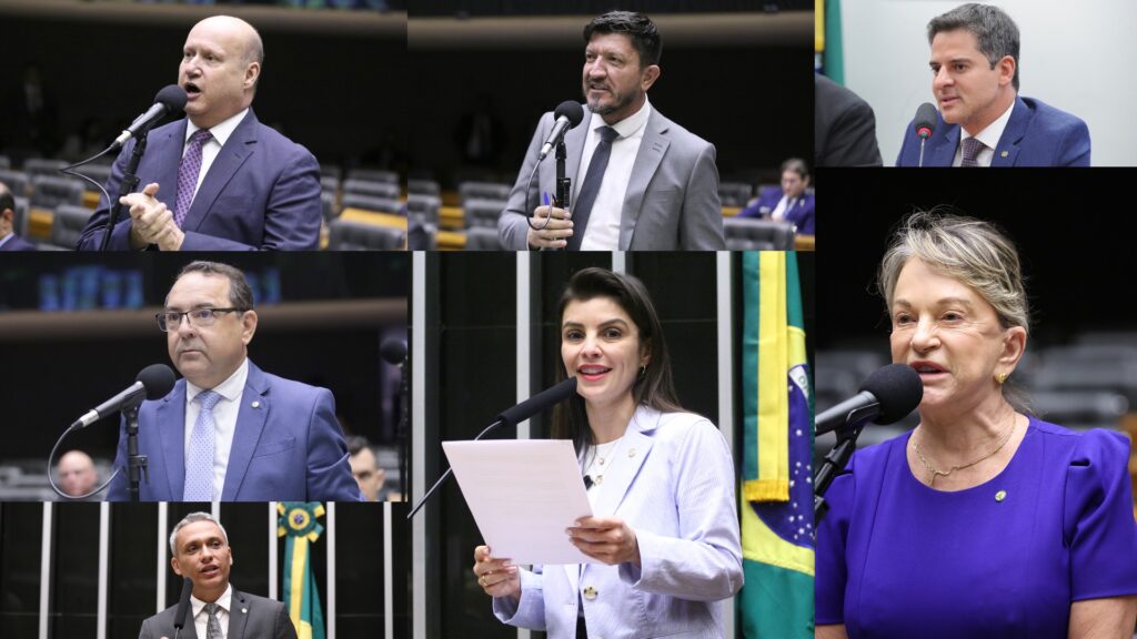 Colagem com deputados contra fim da escala 6x1 1 | PortalGO