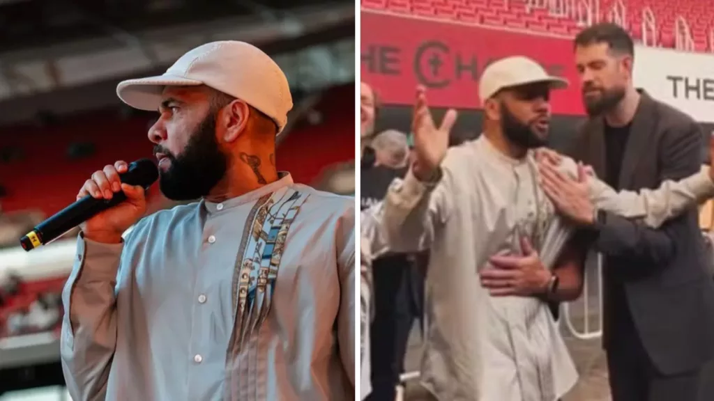 Em Madrid, Daniel Alves discursa sobre liberdade em evento para 35 mil fiéis