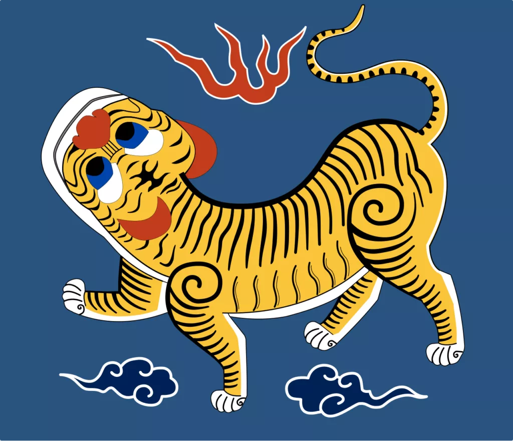 Simplified Yellow Tiger Flag.svg | PortalGO