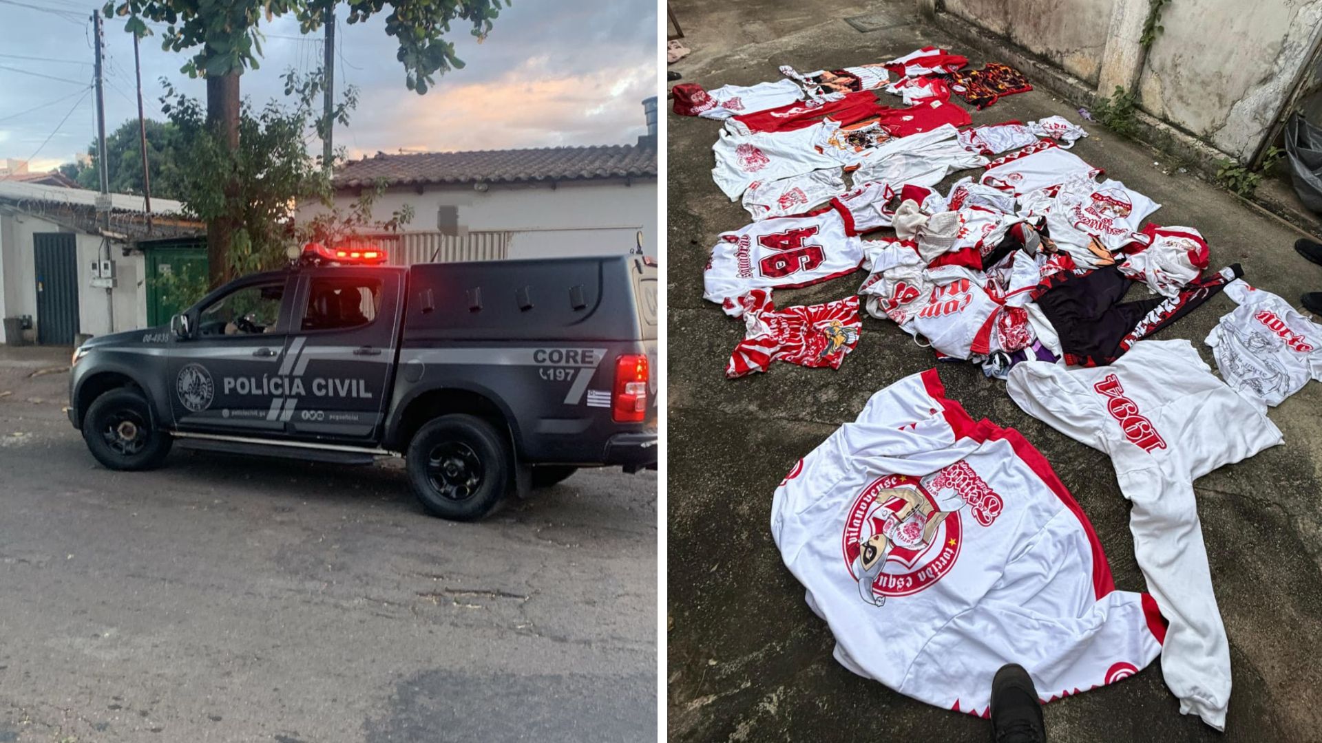 Polícia prende membros de torcida organizada do Vila Nova por emboscada