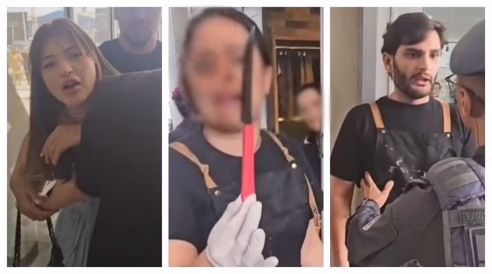 Insatisfeita com corte, mulher ataca cabeleireiro com faca