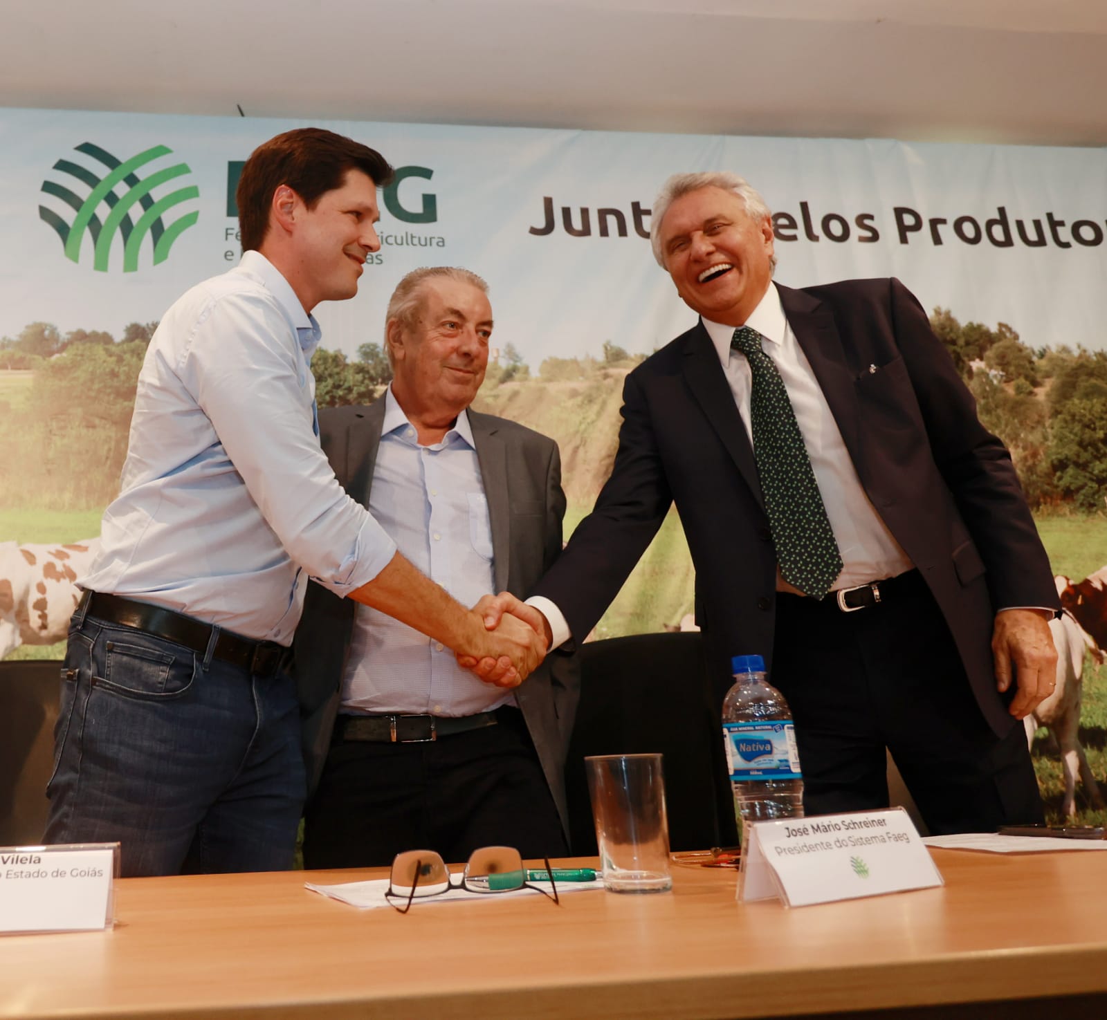 Zé Mário Schreiner põe na roda Ronaldo Caiado e Daniel Vilela