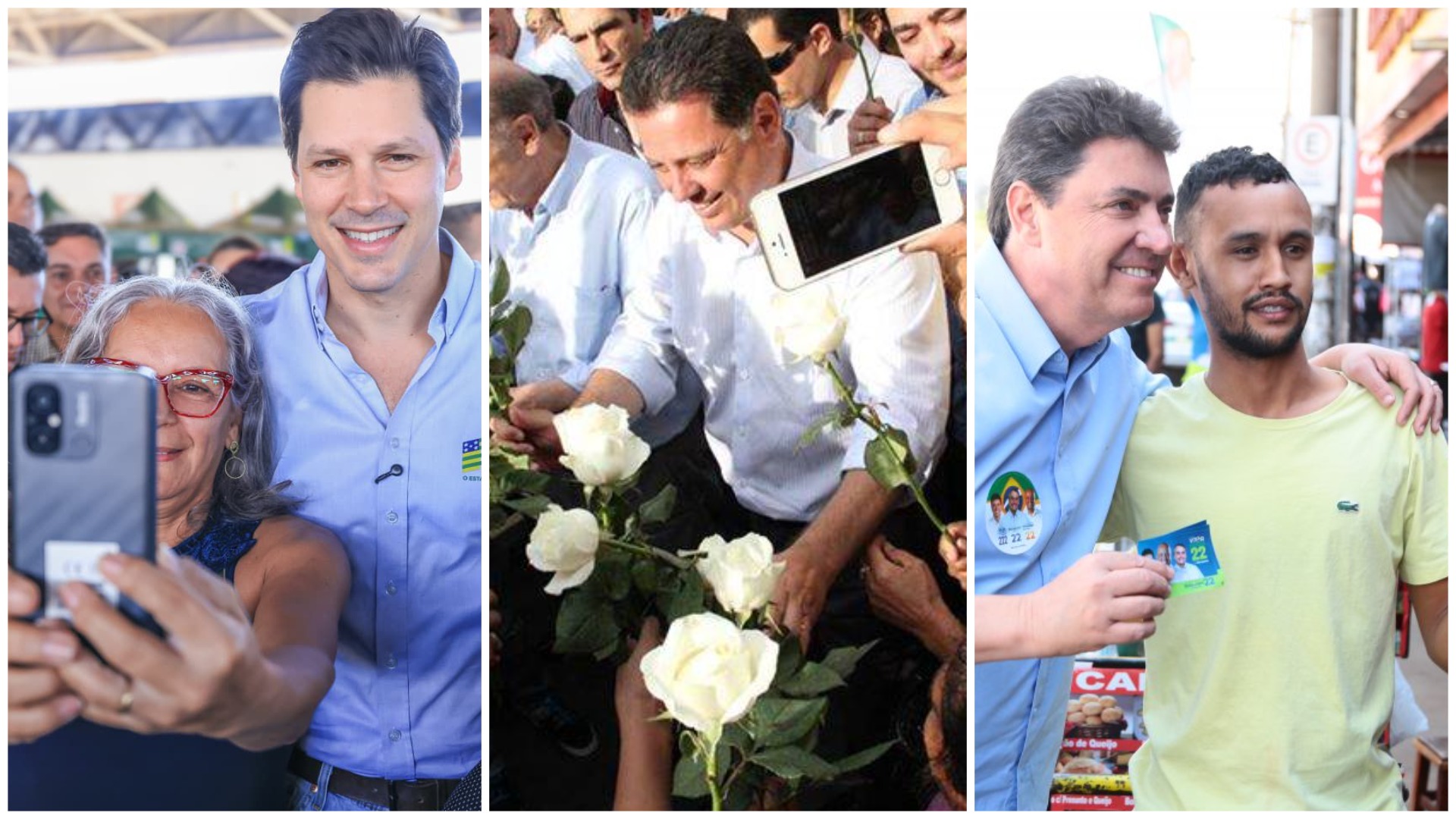 Daniel, Marconi, Wilder. É o que temos para hoje e o futuro de Goiás. Esperança ou medo?