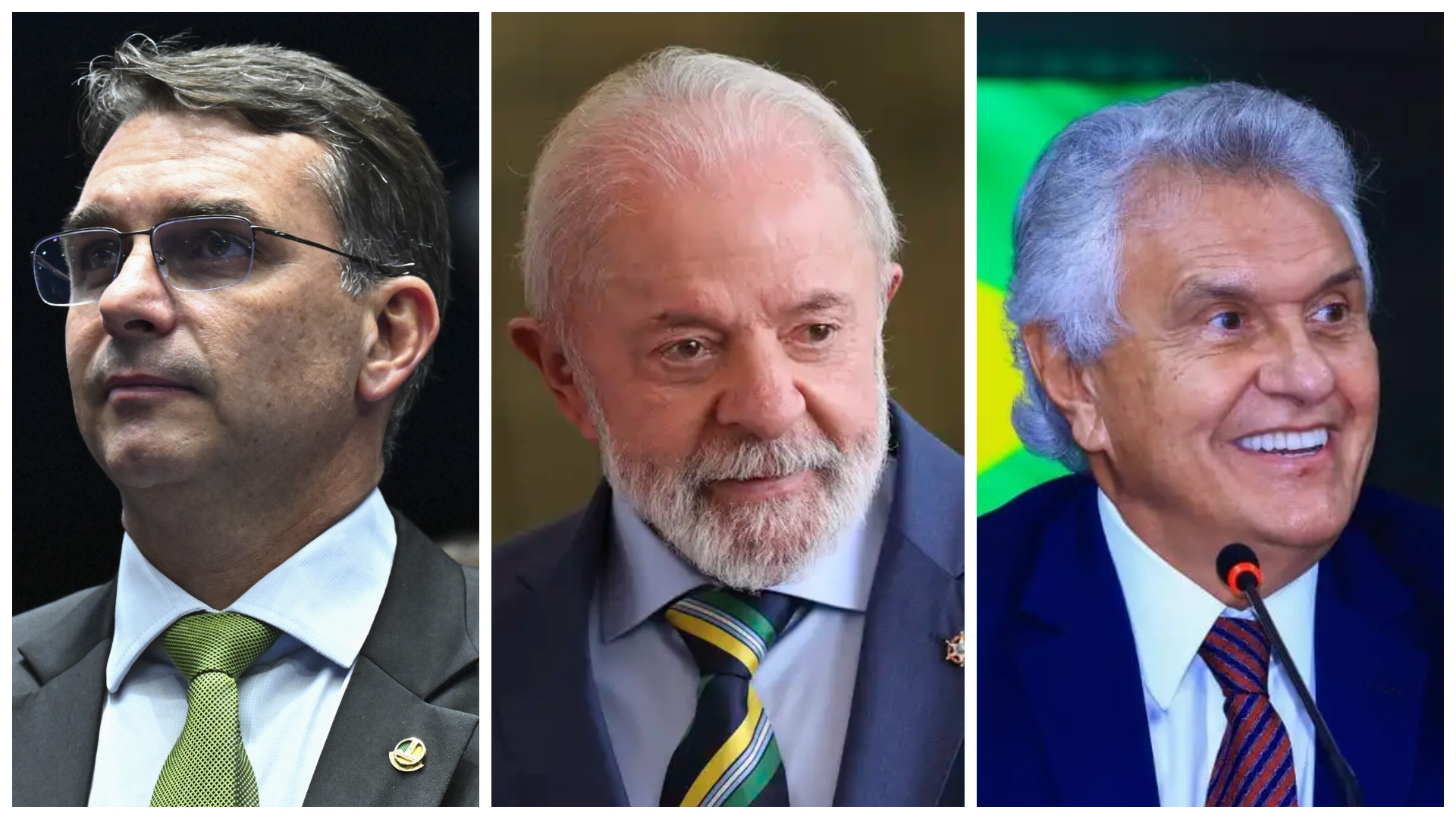 Flávio Bolsonaro lidera em Goiás; Caiado e Lula disputam segundo lugar, diz pesquisa