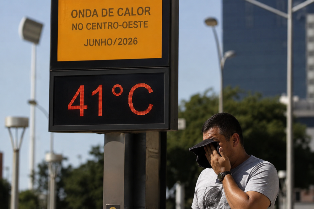 Junho terá calor acima da média no Centro-Oeste