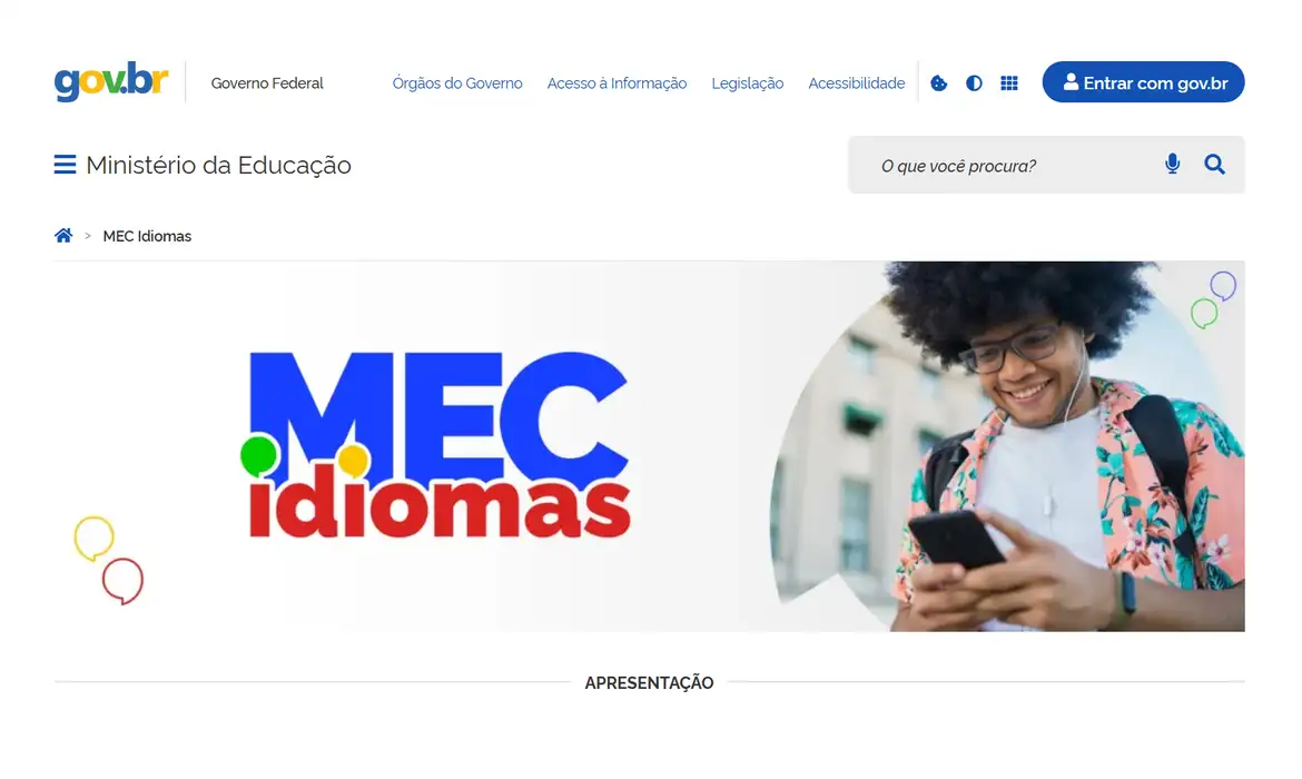 MEC lança app para aprender inglês e espanhol do zero