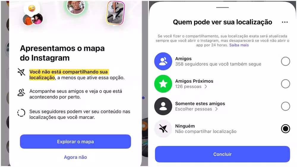 Mapa do Instagram vaza localização de usuários e gera pânico