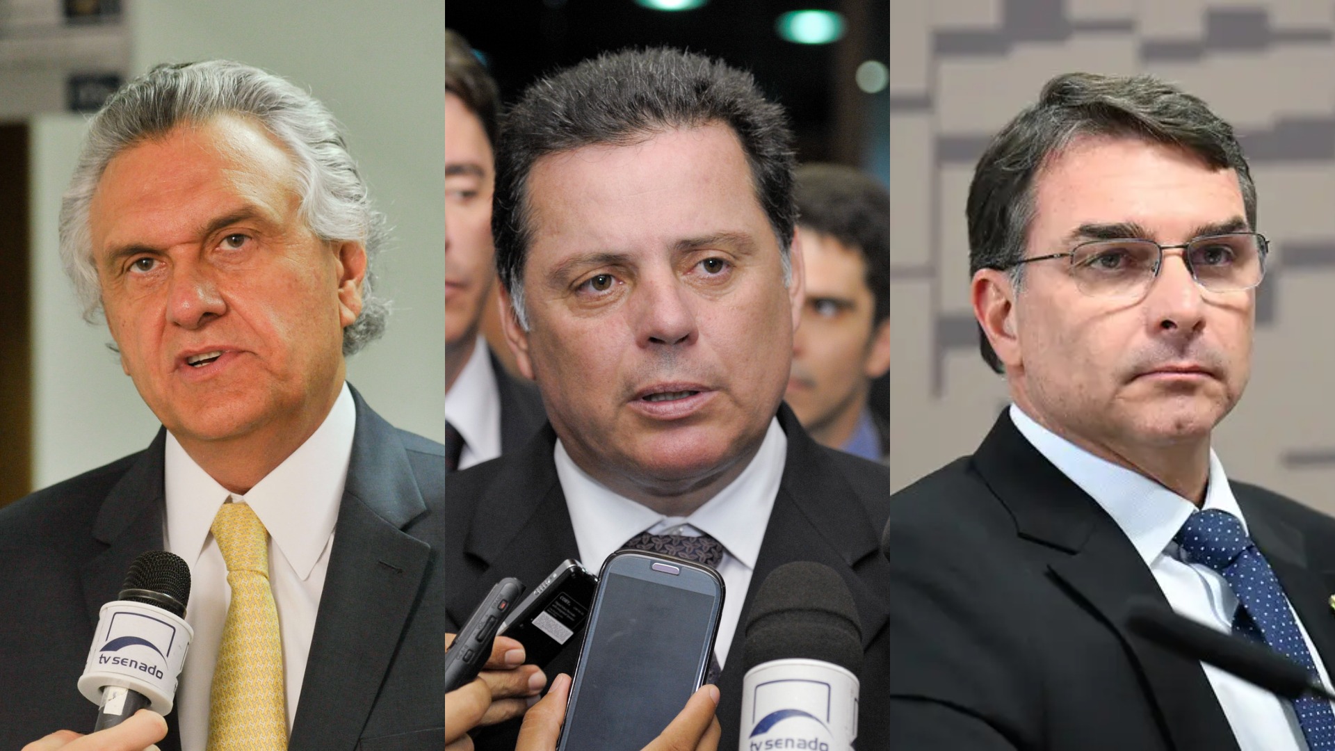 Caiado ataca Flávio, que Marconi afaga. Caiado e Daniel miram 1º turno; Marconi, o 2º