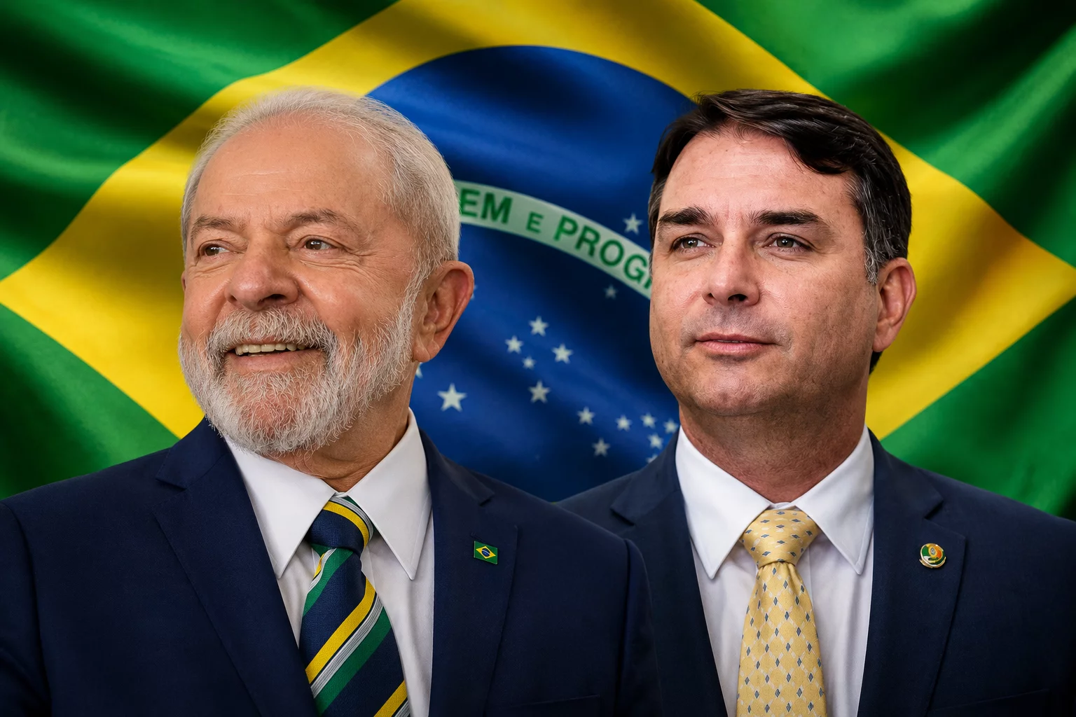 Pesquisa AtlasIntel: Lula lidera primeiro turno e vence Flávio no segundo
