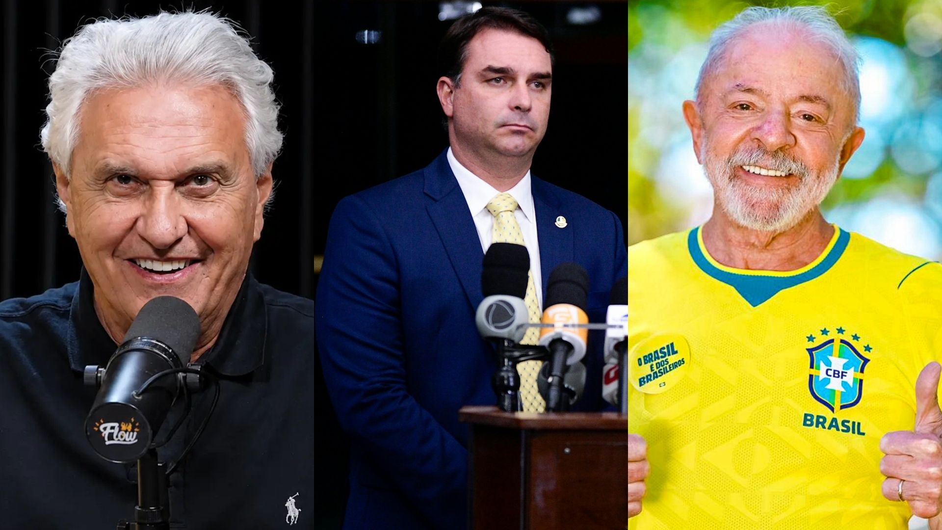 Pesquisa em Goiás mostra Flávio na frente e Caiado com menor rejeição em Goiás