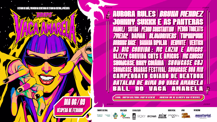 Festival Vaca Amarela celebra 25 anos com evento em Goiânia; veja programação