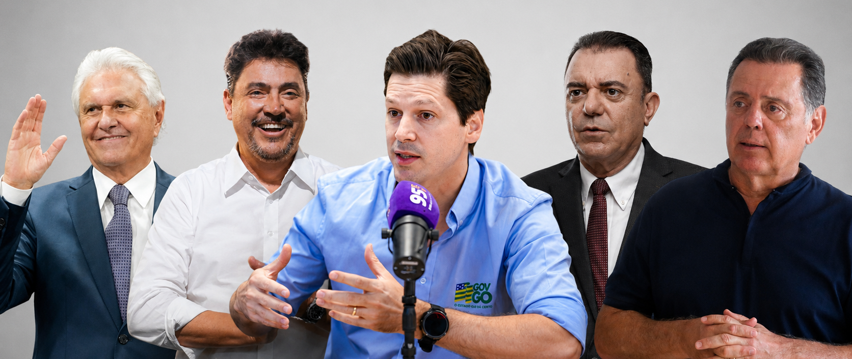 Marconi, Wilder, Luis Cesar e Daniel empatam no marketing ‘em frente’. Caiado lucra com ‘mais’