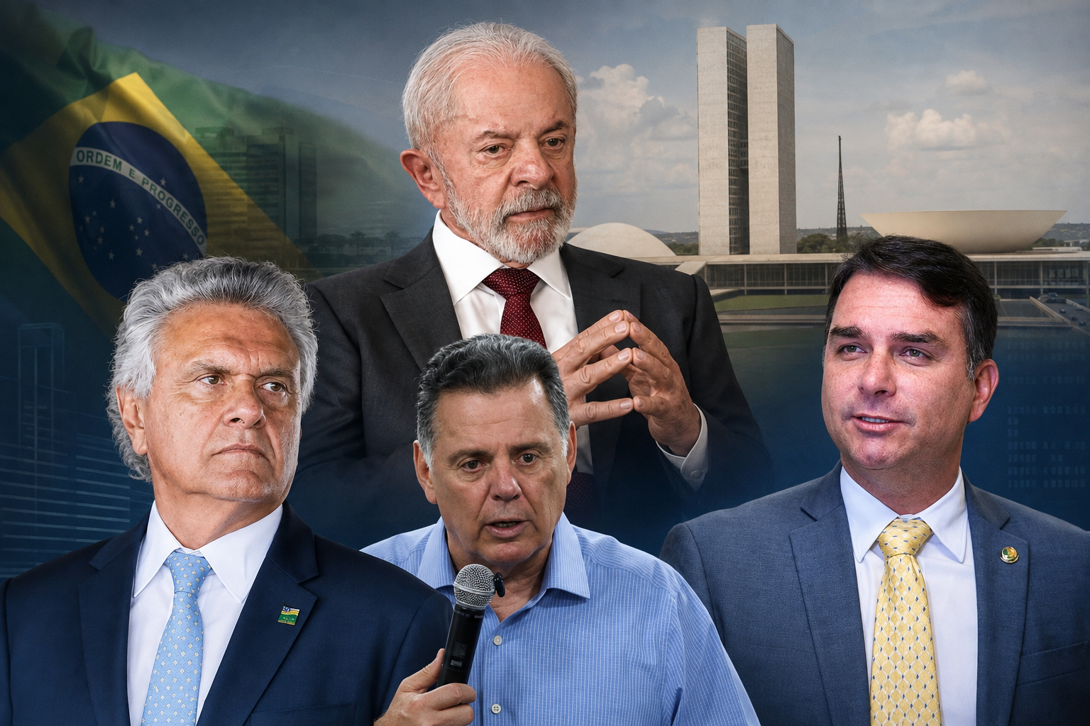 Marconi, Lula, Caiado, Flávio e a disputa por Goiás Pode Mais