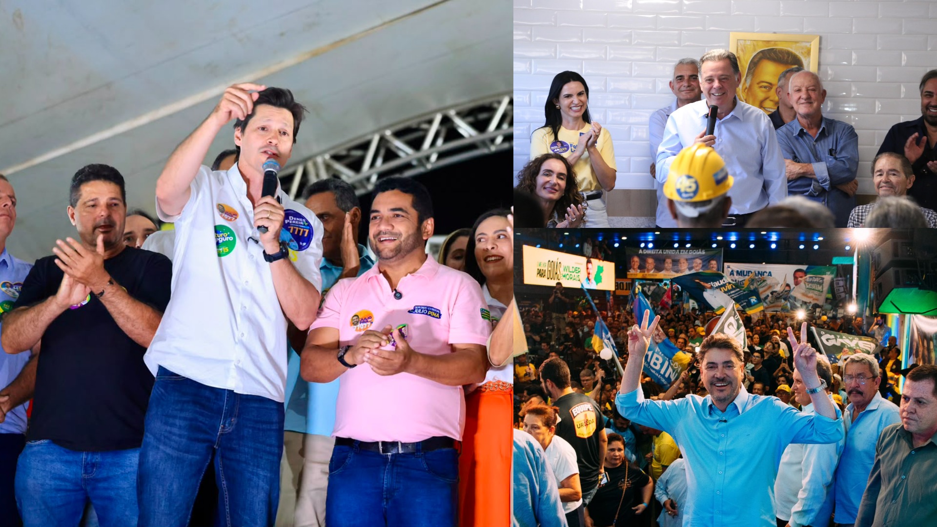 Chave sem mudança: Daniel mira 1º turno; Marconi e Wilder disputam 2º lugar